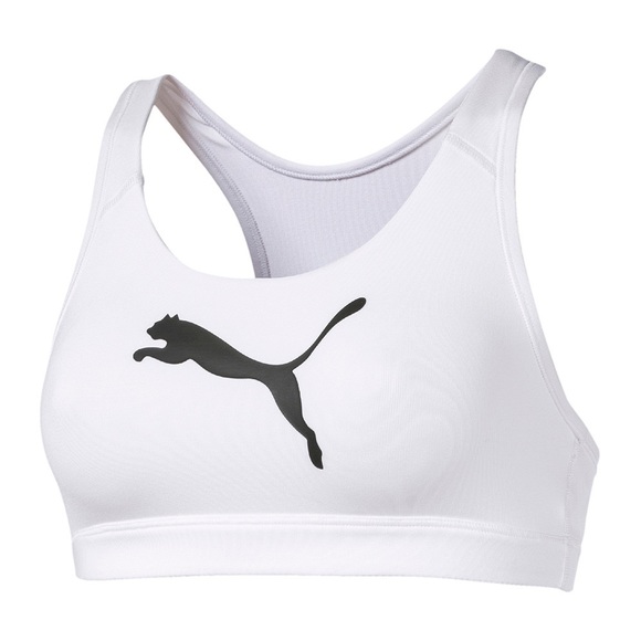 Puma Women’s Sports Bra in White - Picture 5 of 8